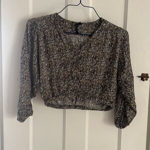 Floral crop top